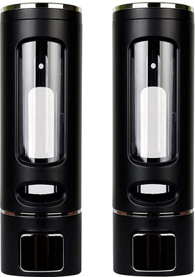 Qrocs HIGH QUALITY Liquid Soap/Shampoo/Lotion Dispenser Bottle for Kitchen, 400 ml Liquid Dispenser(Black)