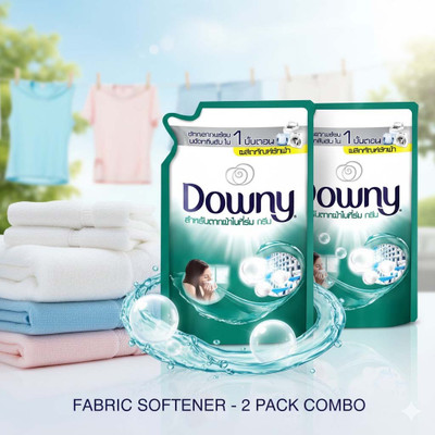 WINKCART Downy Concentrated Liquid Detergent Indoor Dry Refill,(Pack of 2) 300 ml Liquid Dispenser(White)