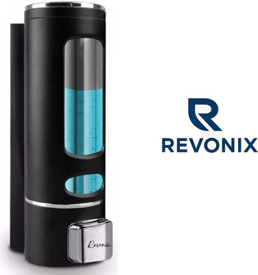 Revonix Revonix Capsule Soap Dispenser Compact & Modern Design for Home & Office Use 400 ml Shampoo, Soap, Lotion, Liquid, Sanitizer Stand, Conditioner, Foam, Gel Dispenser(Black)
