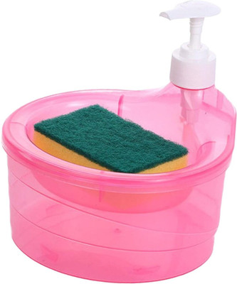 Bhatt Exports 2 in 1 Liquid soap Dispenser with Pump Multifunctional Container 1 L Liquid, Soap Dispenser(Multicolor)