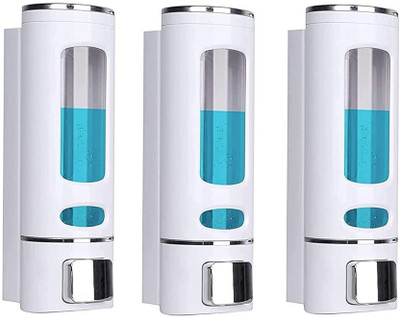 Ankev White Capsule Dispenser (Pack of 3) 400 ml Liquid Dispenser(White)