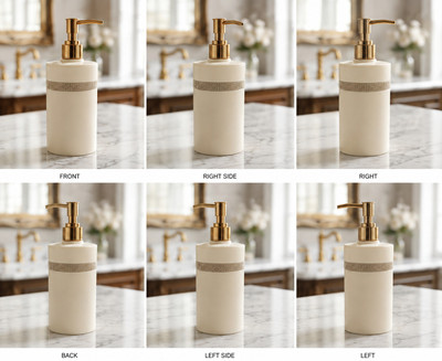 MKJ NAYASA Sapphire Plastic Soap Dispenser | Refillable Liquid Pump Bottle | 400 ml Foam, Liquid, Soap Dispenser(Beige)