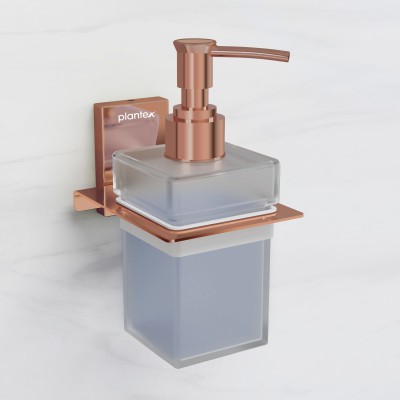 Plantex Crystal 304 Grade Stainless Steel Liquid Soap Dispenser for Bathroom-(Rose Gold) 200 ml Sanitizer Stand, Shampoo, Soap Dispenser(Gold)