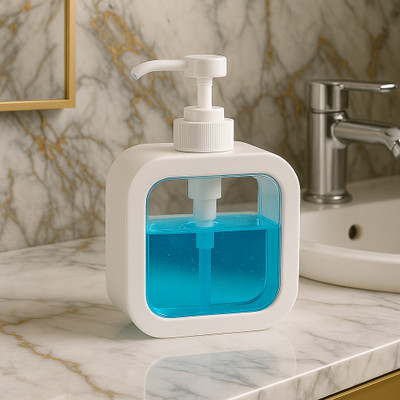 Haristar 550 ml Soap, Liquid, Lotion, Shampoo, Conditioner Dispenser(White)