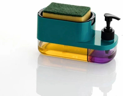 SYNDLEYZ 3 in 1 Soap Dispenser With Liquid Handwash Dispenser For Kitchen, Bathroom, 600 ml Gel Dispenser(Multicolor)