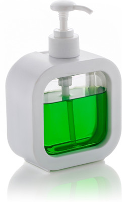 busaji enterprise Hand Wash Liquid Soap Dispenser for Bathroom Kitchen Dispenser Bottle 300 ml 0.3 L Liquid Dispenser(White)