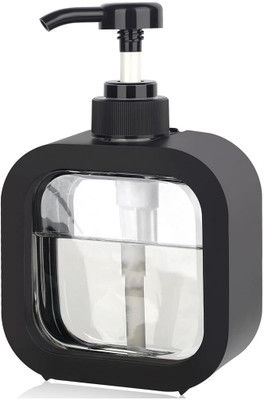 Phenakpaatri Soap Dispenser for Kitchen Hand Soap Dispenser for Bathroom 500 ml Soap, Shampoo, Lotion, Liquid, Gel, Conditioner, Foam, Sanitizer Stand Dispenser(Black)