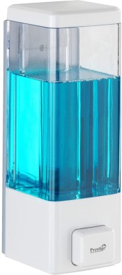Prestige ABS Plastic Wall Mounted Soap Dispenser for Bathroom 350 Ml (White) 350 ml Gel, Liquid, Sanitizer Stand, Shampoo, Soap Dispenser(White)