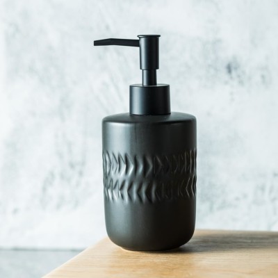 The Better Home Soap Dispenser For Bathroom 250 ml Soap Dispenser(Black)