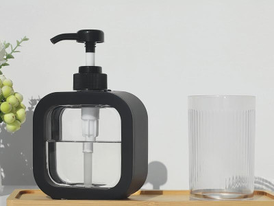 BELLERBIRD Pack of 1 Empty Bottle Liquid Dispenser for Bathroom Kitchen 300 ml Conditioner, Foam, Gel, Liquid, Lotion, Shampoo, Soap Dispenser(Black)