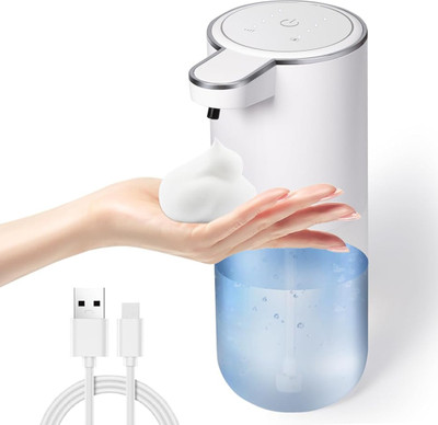 SERPLEX Automatic Soap Dispenser Touchless Hand Washer for Kitchen Bathroom Office 400ml 400 ml Foam Dispenser(White)