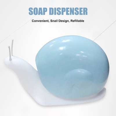 SHIVTRADRE Snail-Shape Liquid Soap Dispenser Portabl Hand Wash Pump 120 ml Lotion Dispenser(Multicolor)