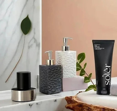 DEVA PRODUCT DEVA SOAP DISPENSER 400 ml Liquid Dispenser(Black)