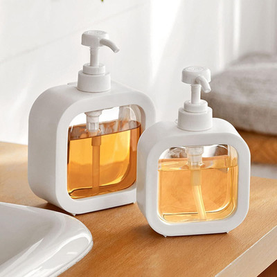 DEVMANN ABS Wall Mount Multipurpose Liquid Dispenser For Kitchen & Bathroom 1 L Liquid, Conditioner, Shampoo, Soap, Lotion Dispenser(White)