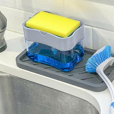 SWISS WONDER Soap Pump Dispenser for Dishwasher 310 ml Soap Dispenser(Clear)