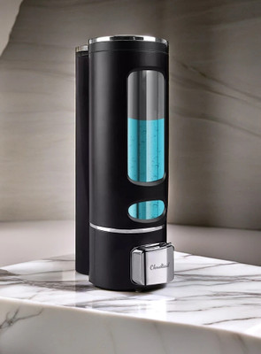 shenron 400 ml Shampoo Dispenser 400 ml Shampoo, Liquid Dispenser(Black, Silver)