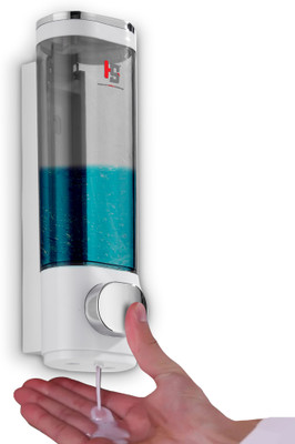 HS WORLD Sleek Modern Single Soap Dispenser 300 ml Soap Dispenser(White)