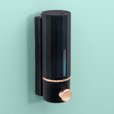 Plantex Hand Wash Dispenser/Soap Dispenser for Bathroom/Liquid Dispenser for Wash basin 200 ml Shampoo, Sanitizer Stand, Liquid, Lotion, Gel Dispenser(Black)