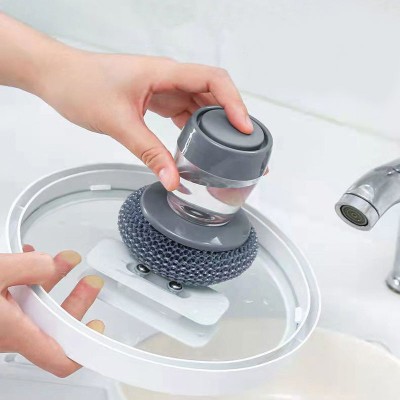 RBGIIT Automatic Liquid Tank Kitchen Utensil Sink Cleaning Brush with Soap Dispenser K2 10 ml Liquid Dispenser(Grey)