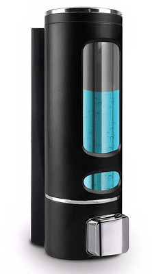 VBEST Premium Soap Dispenser Wall Mounted for Gel/Lotion/Shampoo/Liquid Dispenser 400 ml Conditioner, Foam, Sanitizer Stand, Soap Dispenser(Black)