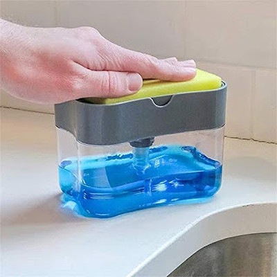 JKB TRADERS 2 IN 1 wall soap dispenser 1 PCS 500 ml Liquid Dispenser(Multicolor)