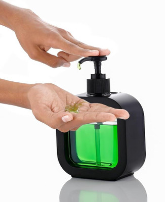 TheOzShop Elegant Liquid Soap Dispenser for Kitchen & Bathroom 350 ml Conditioner, Conditioner, Gel, Liquid, Lotion, Sanitizer Stand, Shampoo, Soap Dispenser(Black)