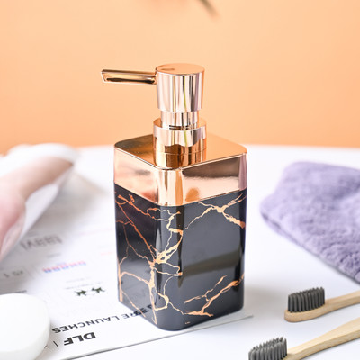 MARKET 99 Marble Soap Dispenser - Black 300 ml Soap Dispenser(Black)