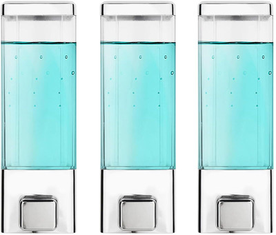 STARCLIQ Elegant Liquid Pump – Wall Design 350 ml Conditioner, Foam, Gel, Liquid, Lotion, Sanitizer Stand, Shampoo, Soap Dispenser(Grey, Grey, Grey)
