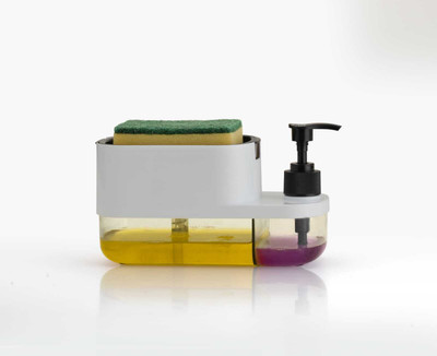 SANCORP 3 In 1 Hand wash & Liquid soap Dispenser with Pump and Sponge 1 L Liquid Dispenser(Multicolor)