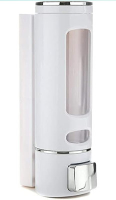 OPUS Push Button Liquid Soap Dispenser 400 ML Bath Dispensers Hand wash Soap 400 ml Liquid Dispenser(White)