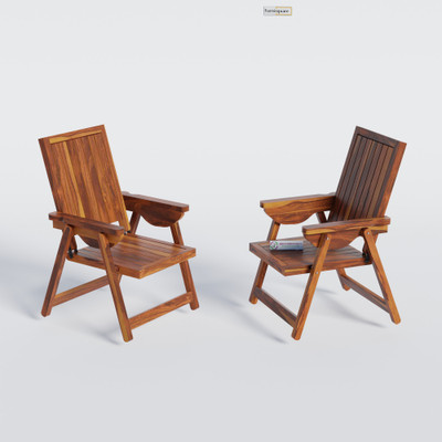 jangid Handicraft Sheesham Wood Folding Comfort Chair for Living Room Solid Wood Living Room Chair(Finish Color - Honey Finish, Pre-assembled)