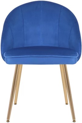 Doe Buck Doe Buck Velvet Hindmen Accent Chair with Gold Legs. Foam Living Room Chair(Finish Color - blue, DIY(Do-It-Yourself))