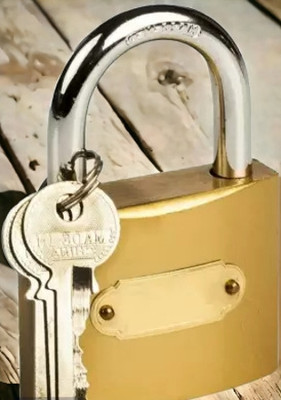 VTH Export Quality Heavy Duty Padlock 63mm with 3 keys Padlock(Brass)