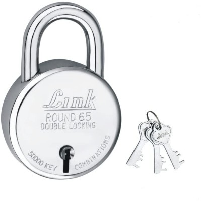 Link 5Pcs-Set-New-Round-65 | Steel Body | Made In India Padlock(Silver)