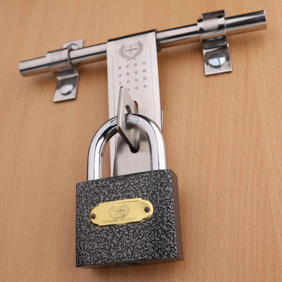 HARRISON C I SUPER - Cast Iron Pincylindrical Lock ( 5 Pins ) with 3 key- 63 MM Padlock(Black)