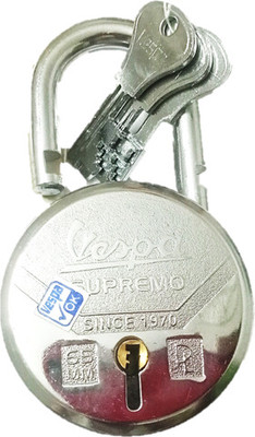 Loki 65 MM DOUBLE LOCKING FEATURES Padlock(Silver, Red)