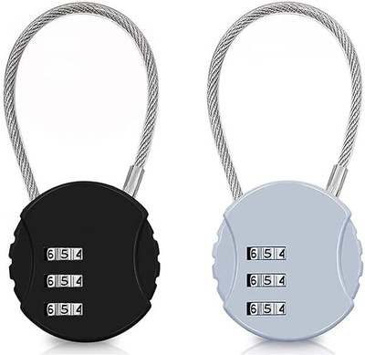 Ezliving Lock Combination Lock Lock(Black, Grey)