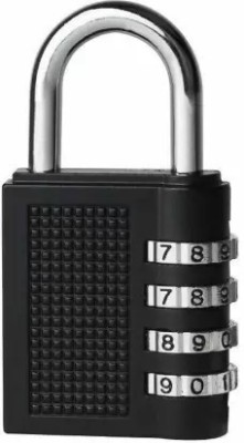 KP2 4 Digit Bag luggage Number Password Pad locks For International Travelling Combination Lock(Black)