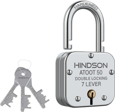 HINDSON Atoot 50mm with 3 Keys Padlock(Silver)