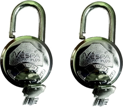 Loki MM 2 PCs LOCK 6 KEYS Padlock(Red)