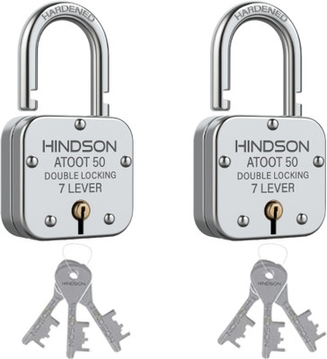 HINDSON Atoot 50mm with 3 Keys Padlock(Silver)