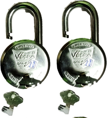 Loki MM 2 PCs LOCK 4 KEYs Padlock(Red)