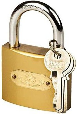 TOPHAVEN Pressing Lock Hard Stainless Steel Imported Lock Padlock(GOLDEN)