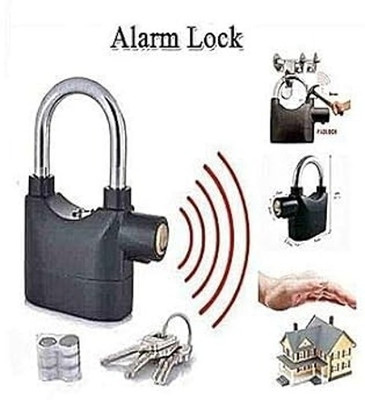 SBFP Alarm Lock Motion Sensor safety for Home Anti Theft System Security Pad Lock Lock(Black)