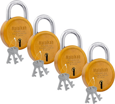 Malaikah Dark Gold Round 65mm Padlock(Gold)