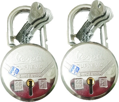 Loki 67 MM BULLET INCLUDING EXTRA STRONG FEATURES PACKED 2 LOCK 6 KEYS Padlock(Gold)