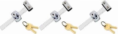 Shyam Sarowar 3 Piece Sliding Glass Lock Lock(Silver)