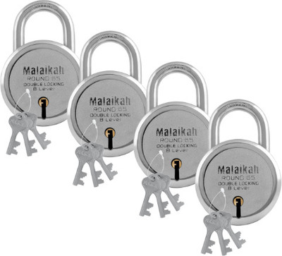 Malaikah Round 65mm Padlock(Silver)