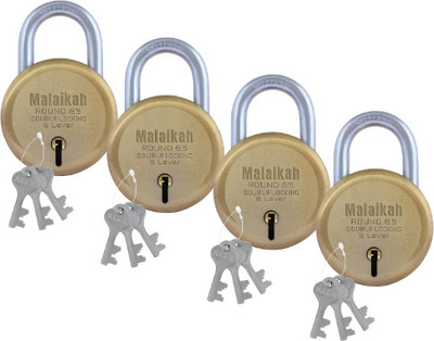 Malaikah Gold Round 65mm Padlock(Gold)