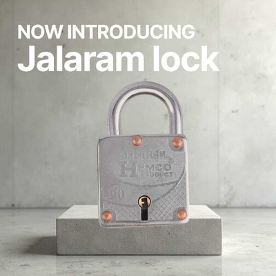 jalaram hemco Jalaram 60 mm Lock for Home/Office/Shops etc with 3 Keys Each Lock Lock(Silver)